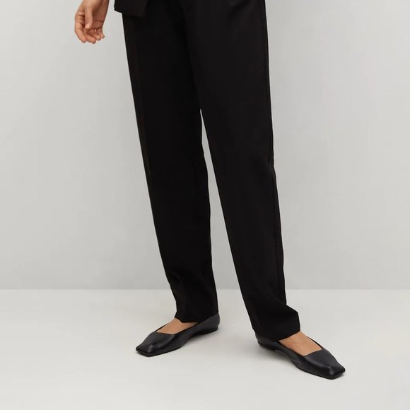 MANGO Suit Trouser Pants in Black, Sz 10 - Picture 3 of 15